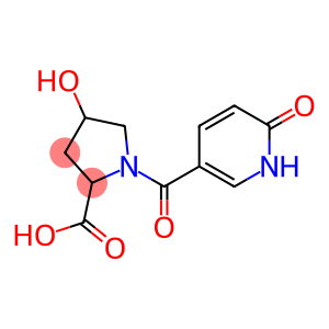 4-hydroxy-1-[(6-oxo-1,6-dihydropyridin-3-yl)carbonyl]pyrrolidine-2-carboxylic acid