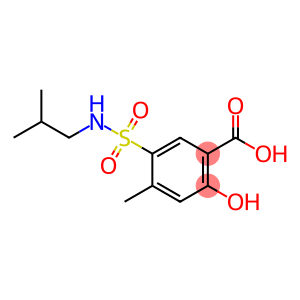 2-hydroxy-4-methyl-5-[(2-methylpropyl)sulfamoyl]benzoic acid