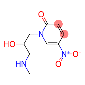 1-[2-hydroxy-3-(methylamino)propyl]-5-nitro-1,2-dihydropyridin-2-one