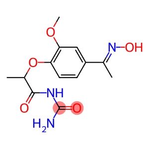 (2-{4-[1-(hydroxyimino)ethyl]-2-methoxyphenoxy}propanoyl)urea