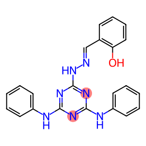 2-HYDROXYBENZALDEHYDE (4,6-DIANILINO-1,3,5-TRIAZIN-2-YL)HYDRAZONE