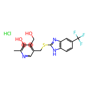 4-(hydroxymethyl)-2-methyl-5-({[5-(trifluoromethyl)-1H-benzo[d]imidazol-2-yl]thio}methyl)pyridin-3-ol hydrochloride