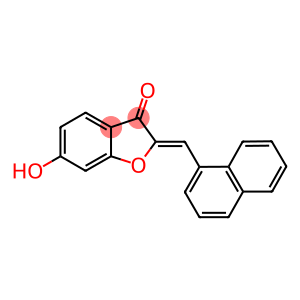 6-HYDROXY-2-NAPHTHALEN-1-YLMETHYLENE-BENZOFURAN-3-ONE