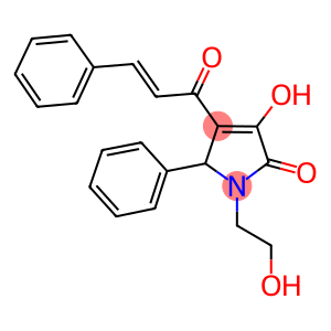 3-HYDROXY-1-(2-HYDROXYETHYL)-5-PHENYL-4-[(2E)-3-PHENYLPROP-2-ENOYL]-1,5-DIHYDRO-2H-PYRROL-2-ONE