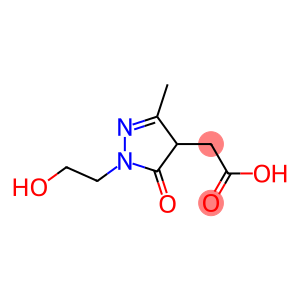 2-[1-(2-hydroxyethyl)-3-methyl-5-oxo-4,5-dihydro-1H-pyrazol-4-yl]acetic acid