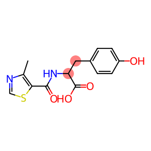 3-(4-hydroxyphenyl)-2-[(4-methyl-1,3-thiazol-5-yl)formamido]propanoic acid