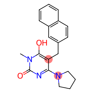 6-HYDROXY-1-METHYL-5-(2-NAPHTHYLMETHYL)-4-PYRROLIDIN-1-YLPYRIMIDIN-2(1H)-ONE