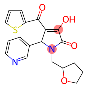 3-HYDROXY-5-PYRIDIN-3-YL-1-(TETRAHYDROFURAN-2-YLMETHYL)-4-(THIEN-2-YLCARBONYL)-1,5-DIHYDRO-2H-PYRROL-2-ONE