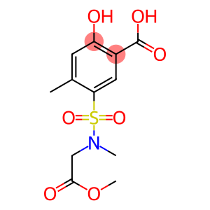 2-hydroxy-5-[(2-methoxy-2-oxoethyl)(methyl)sulfamoyl]-4-methylbenzoic acid