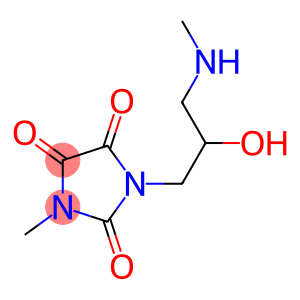 1-[2-hydroxy-3-(methylamino)propyl]-3-methylimidazolidine-2,4,5-trione