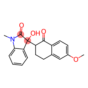 3-hydroxy-3-(6-methoxy-1-oxo-1,2,3,4-tetrahydro-2-naphthalenyl)-1-methyl-1,3-dihydro-2H-indol-2-one