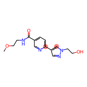 6-[1-(2-HYDROXYETHYL)-1H-PYRAZOL-4-YL]-N-(2-METHOXYETHYL)NICOTINAMIDE