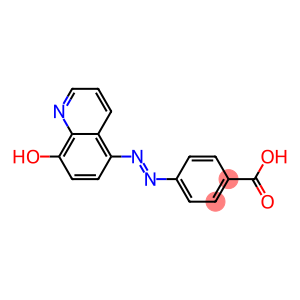 4-[(8-hydroxy-5-quinolinyl)diazenyl]benzoic acid