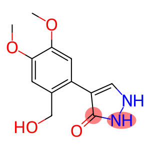 4-[2-(hydroxymethyl)-4,5-dimethoxyphenyl]-2,3-dihydro-1H-pyrazol-3-one