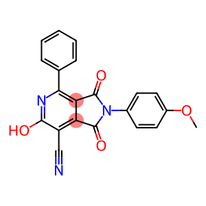 6-hydroxy-2-(4-methoxyphenyl)-1,3-dioxo-4-phenyl-2,3-dihydro-1H-pyrrolo[3,4-c]pyridine-7-carbonitrile