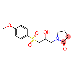 1-{2-hydroxy-3-[(4-methoxyphenyl)sulfonyl]propyl}-2-pyrrolidinone