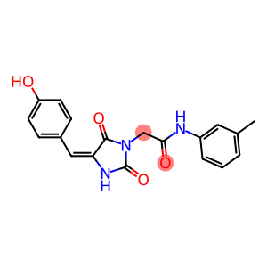 2-[4-(4-hydroxybenzylidene)-2,5-dioxo-1-imidazolidinyl]-N-(3-methylphenyl)acetamide