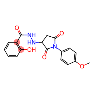 2-hydroxy-N'-[1-(4-methoxyphenyl)-2,5-dioxo-3-pyrrolidinyl]benzohydrazide