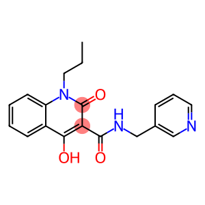 4-hydroxy-2-oxo-1-propyl-N-(3-pyridinylmethyl)-1,2-dihydro-3-quinolinecarboxamide