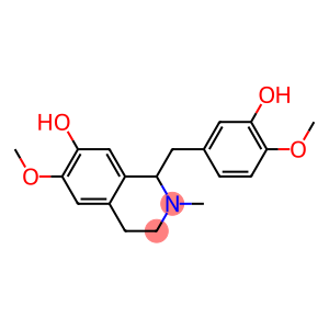 1-(3-hydroxy-4-methoxybenzyl)-6-methoxy-2-methyl-1,2,3,4-tetrahydro-7-isoquinolinol