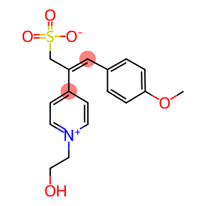 2-[1-(2-HYDROXYETHYL)PYRIDINIUM-4-YL]-3-(4-METHOXYPHENYL)PROP-2-ENE-1-SULFONATE