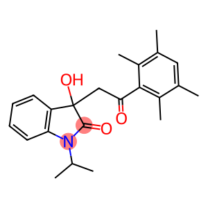 3-hydroxy-1-isopropyl-3-[2-oxo-2-(2,3,5,6-tetramethylphenyl)ethyl]-1,3-dihydro-2H-indol-2-one