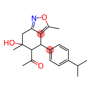 1-[6-HYDROXY-4-(4-ISOPROPYLPHENYL)-3,6-DIMETHYL-4,5,6,7-TETRAHYDRO-2,1-BENZISOXAZOL-5-YL]ETHANONE