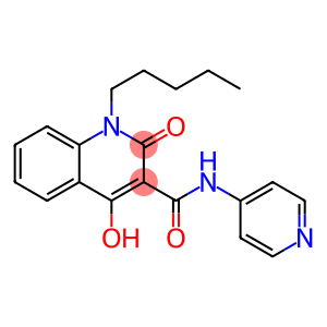 4-hydroxy-2-oxo-1-pentyl-N-(4-pyridinyl)-1,2-dihydro-3-quinolinecarboxamide