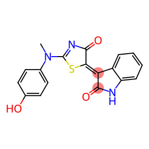 3-(2-[4-hydroxy(methyl)anilino]-4-oxo-1,3-thiazol-5(4H)-ylidene)-1,3-dihydro-2H-indol-2-one