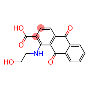 1-[(2-hydroxyethyl)amino]-9,10-dioxo-9,10-dihydro-2-anthracenecarboxylic acid