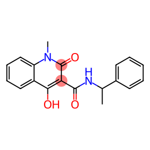 4-hydroxy-1-methyl-2-oxo-N-(1-phenylethyl)-1,2-dihydro-3-quinolinecarboxamide