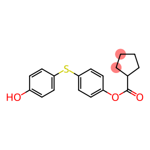 4-[(4-hydroxyphenyl)sulfanyl]phenyl cyclopentanecarboxylate