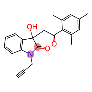 3-hydroxy-3-(2-mesityl-2-oxoethyl)-1-(2-propynyl)-1,3-dihydro-2H-indol-2-one