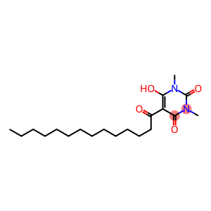 6-hydroxy-1,3-dimethyl-5-tetradecanoyl-2,4(1H,3H)-pyrimidinedione