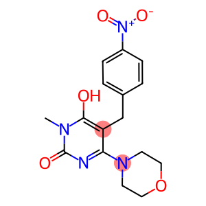 6-HYDROXY-1-METHYL-4-MORPHOLIN-4-YL-5-(4-NITROBENZYL)-1H-PYRIMIDIN-2-ONE