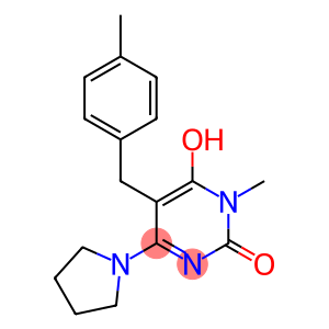 6-HYDROXY-1-METHYL-5-(4-METHYLBENZYL)-4-PYRROLIDIN-1-YLPYRIMIDIN-2(1H)-ONE