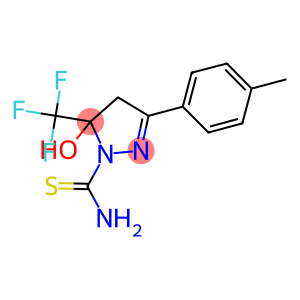 5-HYDROXY-3-(4-METHYLPHENYL)-5-(TRIFLUOROMETHYL)-4,5-DIHYDRO-1H-PYRAZOLE-1-CARBOTHIOAMIDE