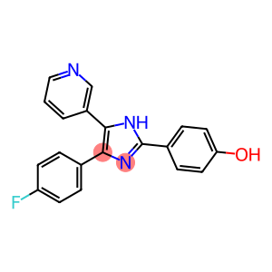 2-(4-HYDROXYPHENYL)-4-(4-FLUOROPHENYL)-5-(PYRID-3YL)-IMIDAZOLE