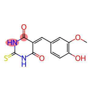 5-(4-hydroxy-3-methoxybenzylidene)-2-thioxohexahydropyrimidine-4,6-dione