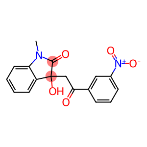 3-HYDROXY-1-METHYL-3-(3-NITROPHENACYL)-2-INDOLINONE