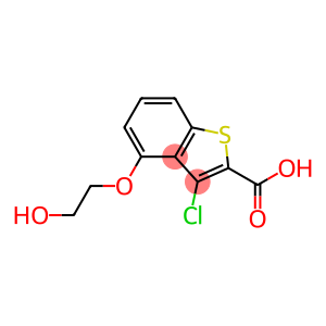 4-(2-hydroxyethoxy)-3-chlorobenzo[b]thiophene-2-carboxylic acid