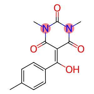 5-[HYDROXY(4-METHYLPHENYL)METHYLENE]-1,3-DIMETHYLPYRIMIDINE-2,4,6(1H,3H,5H)-TRIONE