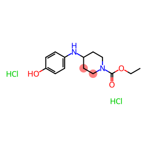 4-(4-HYDROXY-PHENYLAMINO)-PIPERIDINE-1-CARBOXYLIC ACID ETHYL ESTER DIHYDROCHLORIDE