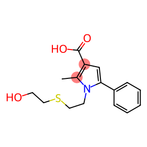 1-[2-(2-HYDROXYETHYLTHIO)ETHYL]-2-METHYL-5-PHENYLPYRROLE-3-CARBOXYLIC ACID