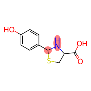 2-(4-hydroxyphenyl)-1,3-thiazolane-4-carboxylic acid