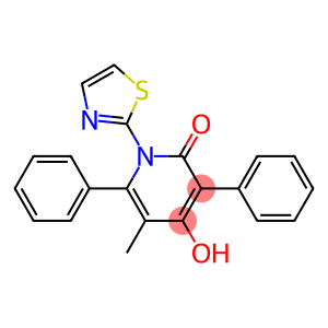 4-hydroxy-5-methyl-3,6-diphenyl-1-(1,3-thiazol-2-yl)-1,2-dihydropyridin-2-one