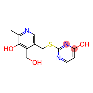 2-({[5-hydroxy-4-(hydroxymethyl)-6-methyl-3-pyridyl]methyl}thio)pyrimidin-4-ol