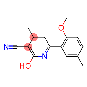 2-HYDROXY-6-(2-METHOXY-5-METHYLPHENYL)-4-METHYLPYRIDINE-3-CARBONITRILE