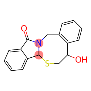 5-hydroxy-5,14-dihydro-6H-isoindolo[2,1-b][4,2]benzothiazocin-12(7aH)-one