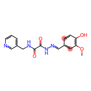 2-[2-(4-HYDROXY-3-METHOXYBENZYLIDENE)HYDRAZINO]-2-OXO-N-(3-PYRIDINYLMETHYL)ACETAMIDE